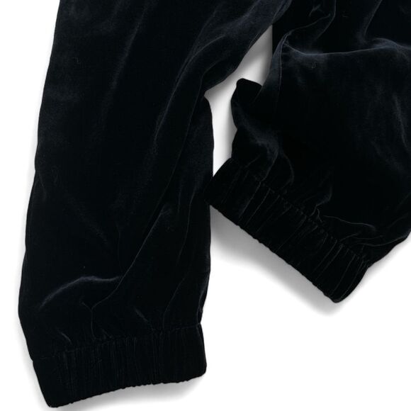 Banana Republic Velvety Black Velvet Elastic Waist Flowy Jogger Pants‎ Sz Sm NWT - Picture 4 of 11